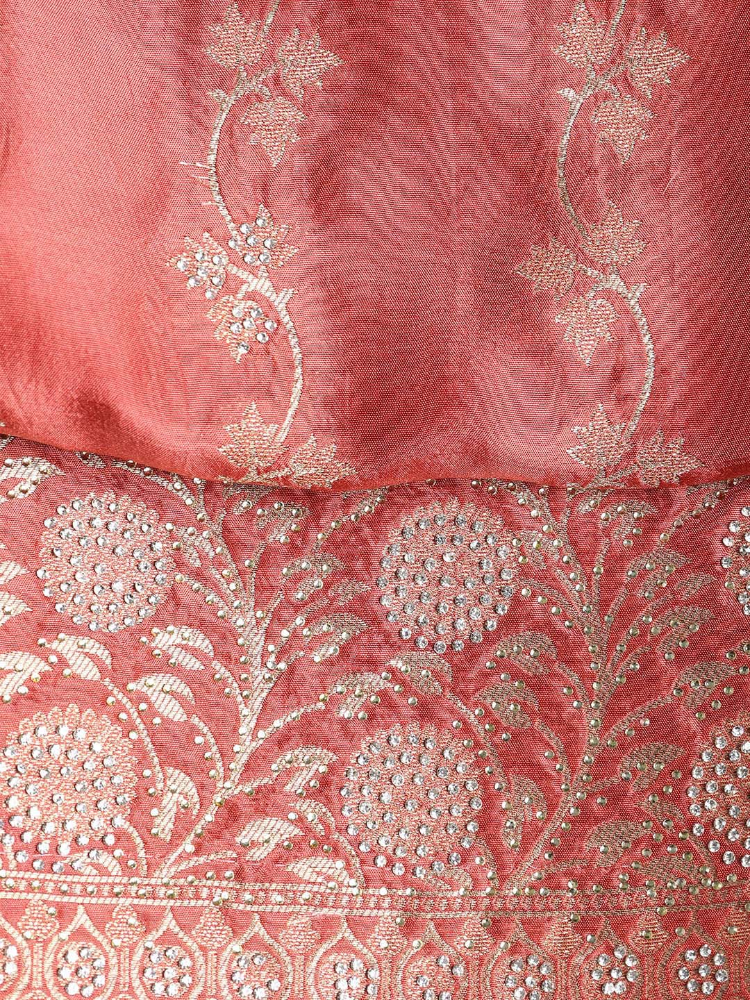 Banarasi Art Silk Unstitched Suit With Dupatta