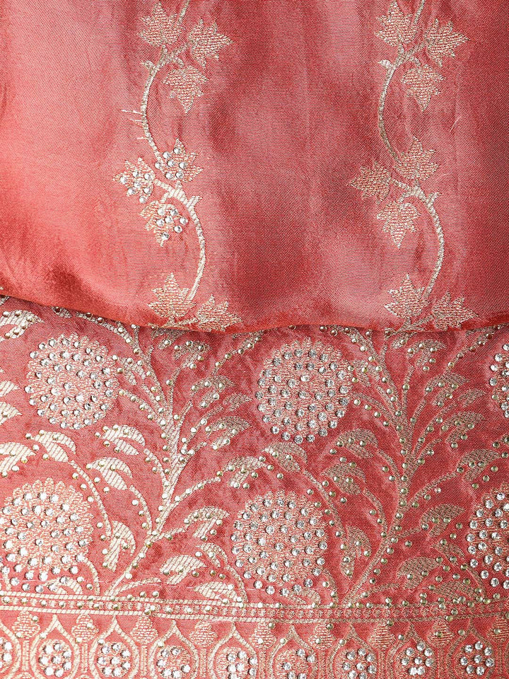 Banarasi Art Silk Unstitched Suit With Dupatta