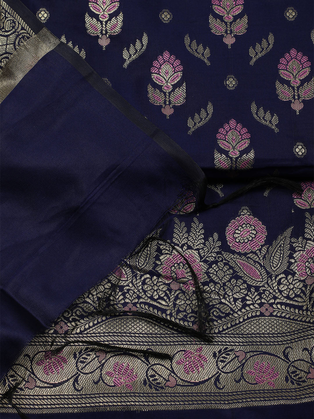 Woven Chanderi Unstitched Suit With Dupatta