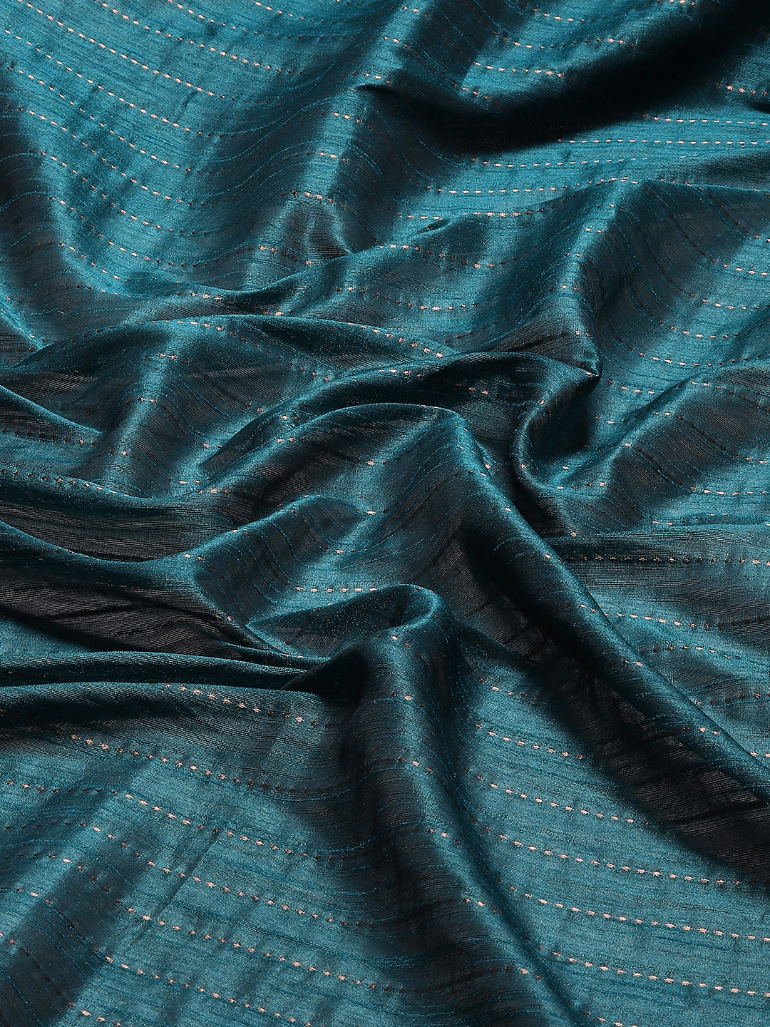 Embroidered Border Booti Art Silk Saree