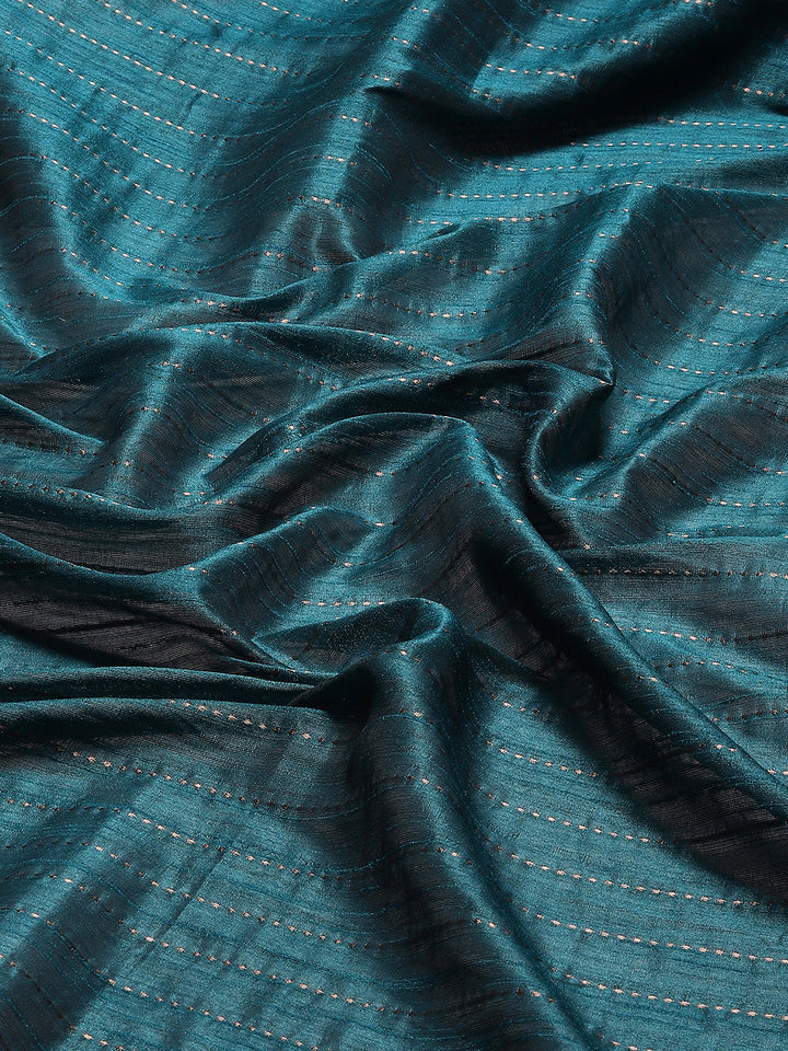 Embroidered Border Booti Art Silk Saree
