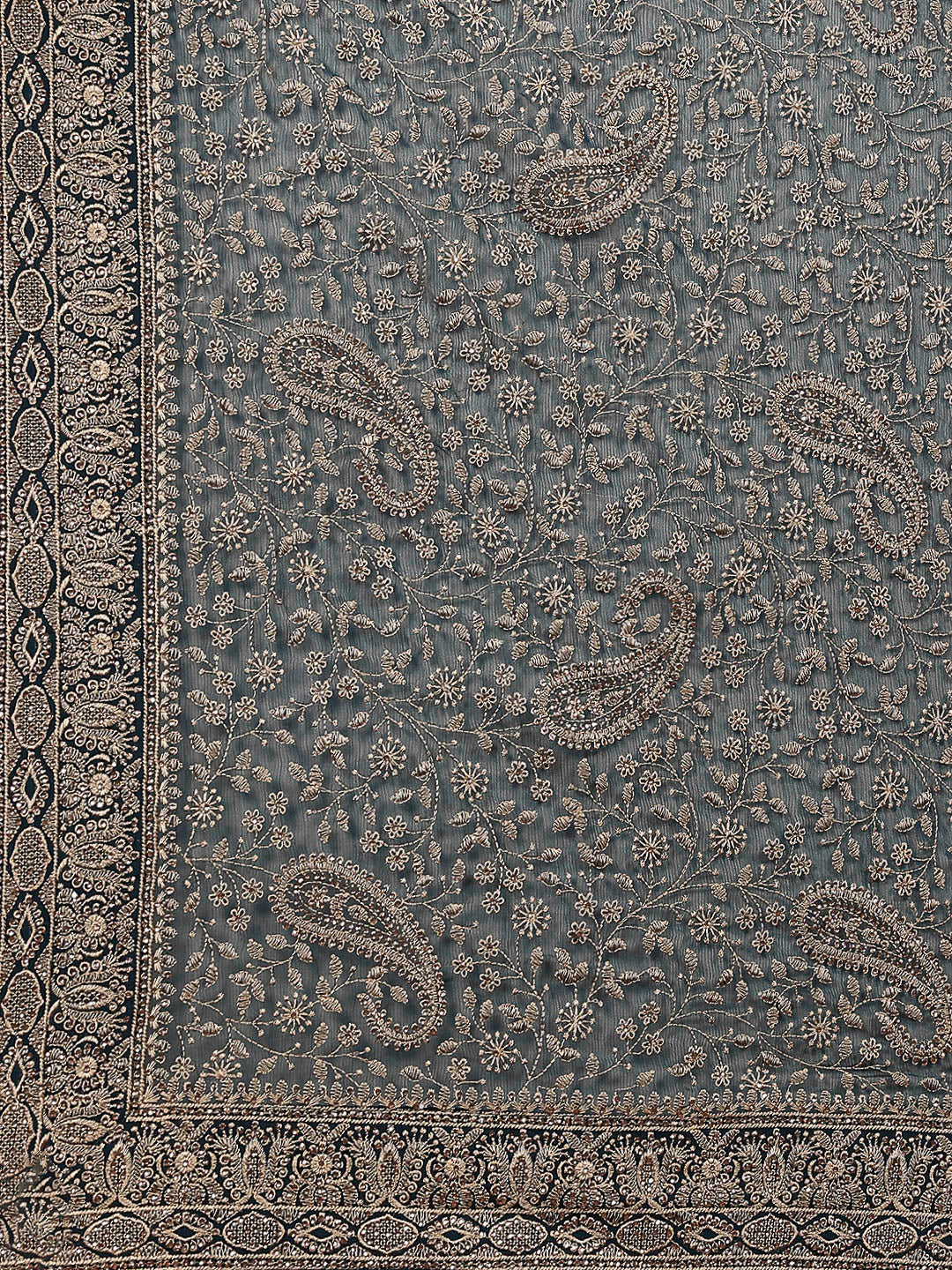 Embroidered Georgette Saree