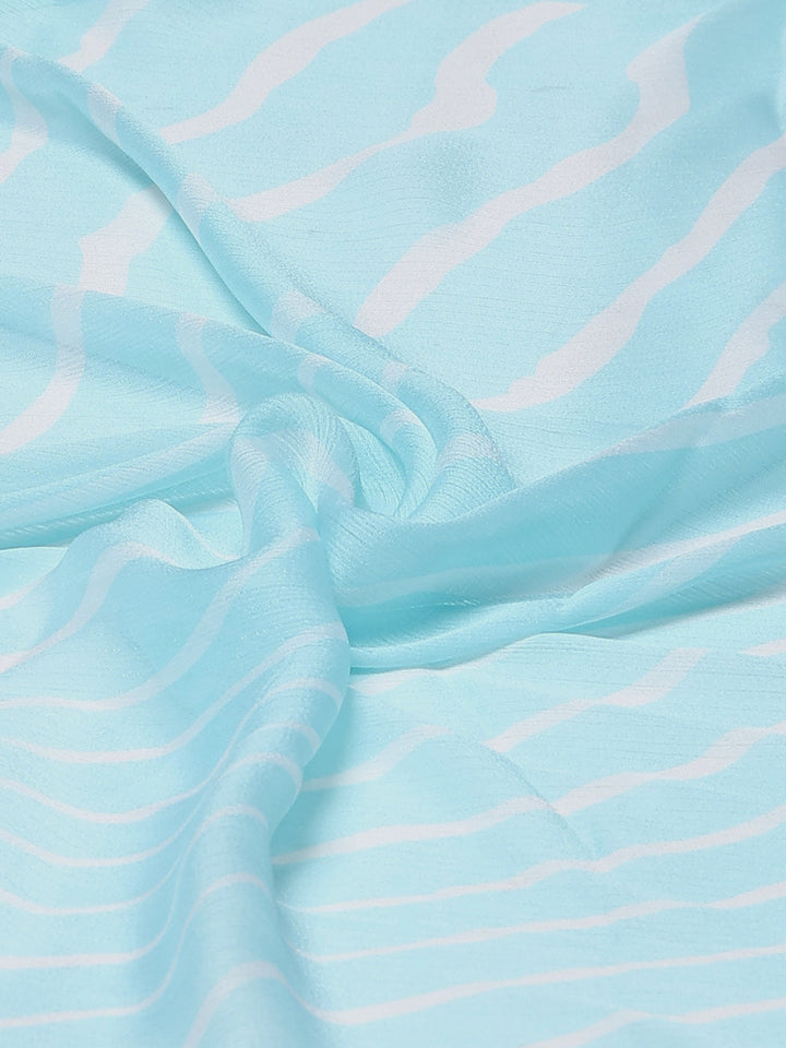 Floral Printed Chiffon Woven Saree