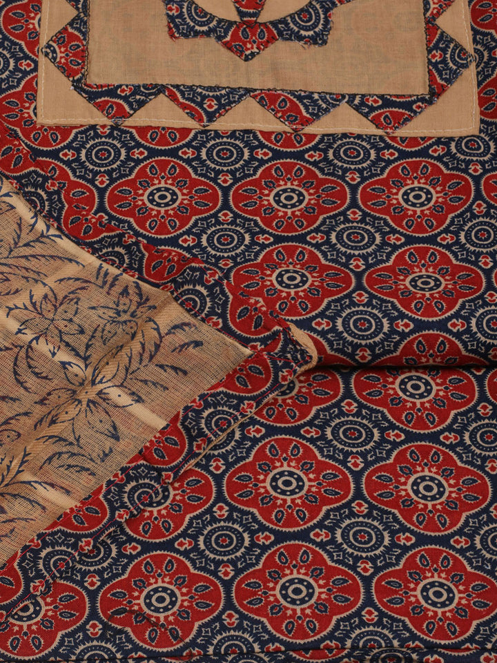 Printed Cotton Unstitched Suits Printed Suit With Pant &amp; Dupatta