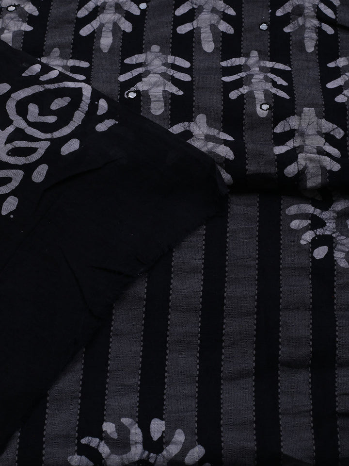 Printed Cotton Blend Unstitched Suit With Dupatta