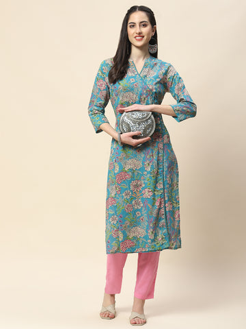 Printed Cotton Kurta Set