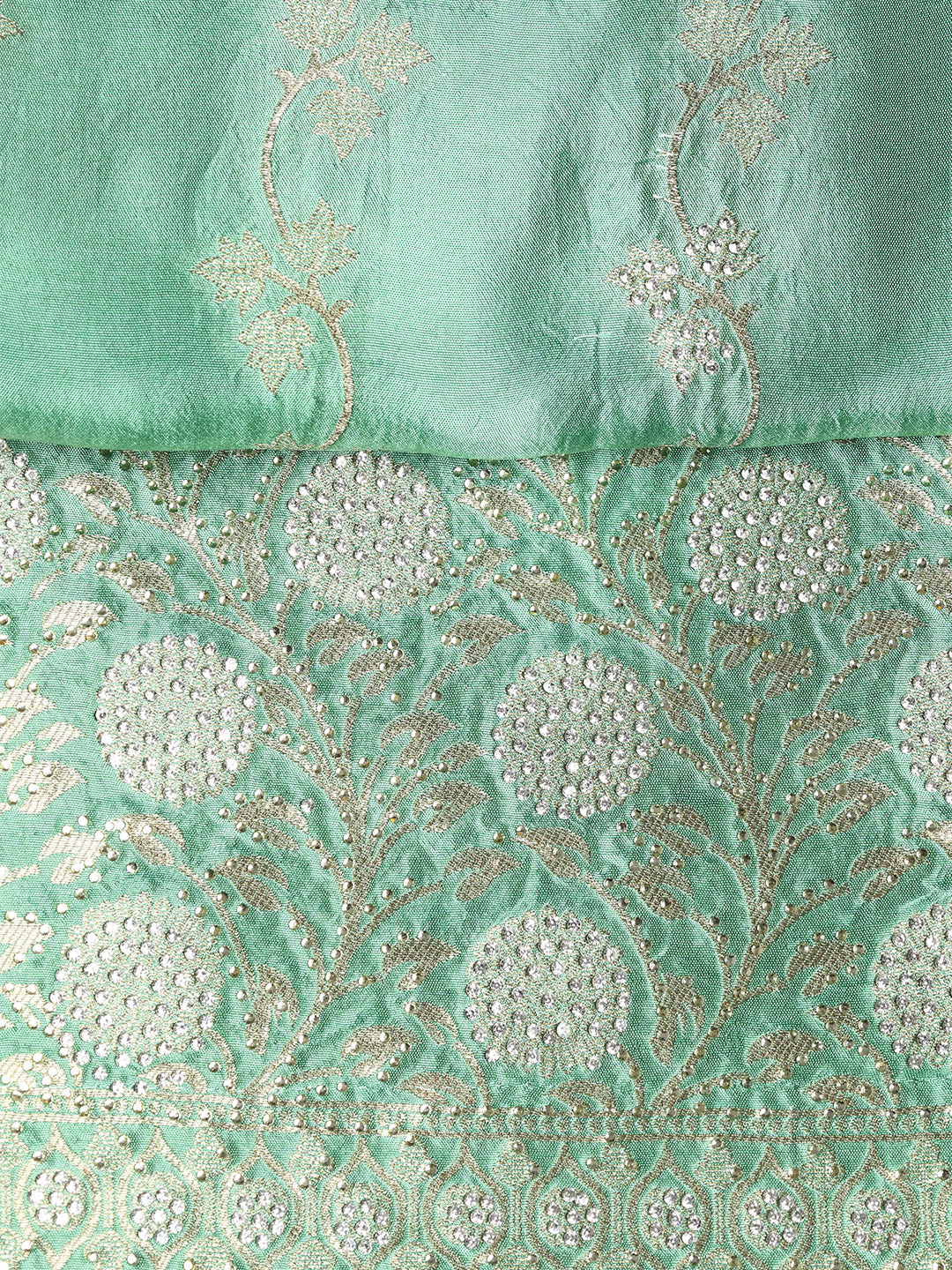 Banarasi Art Silk Unstitched Suit With Dupatta