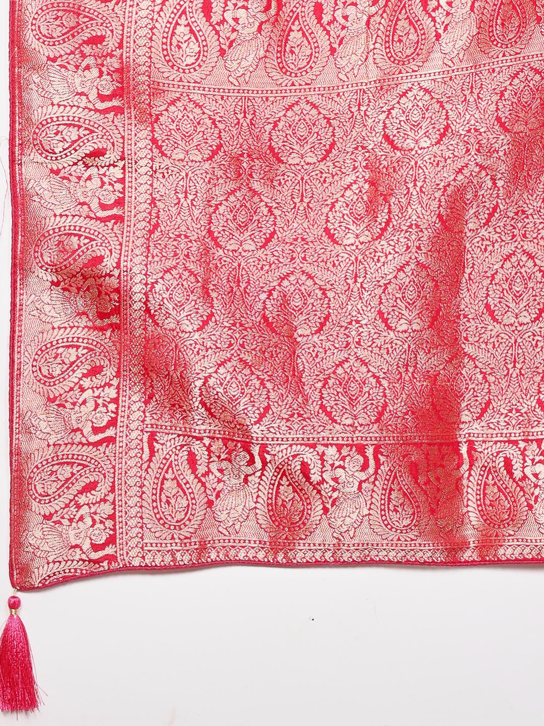 Woven Design Cotton Blend Saree