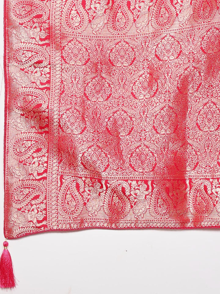 Woven Design Cotton Blend Saree
