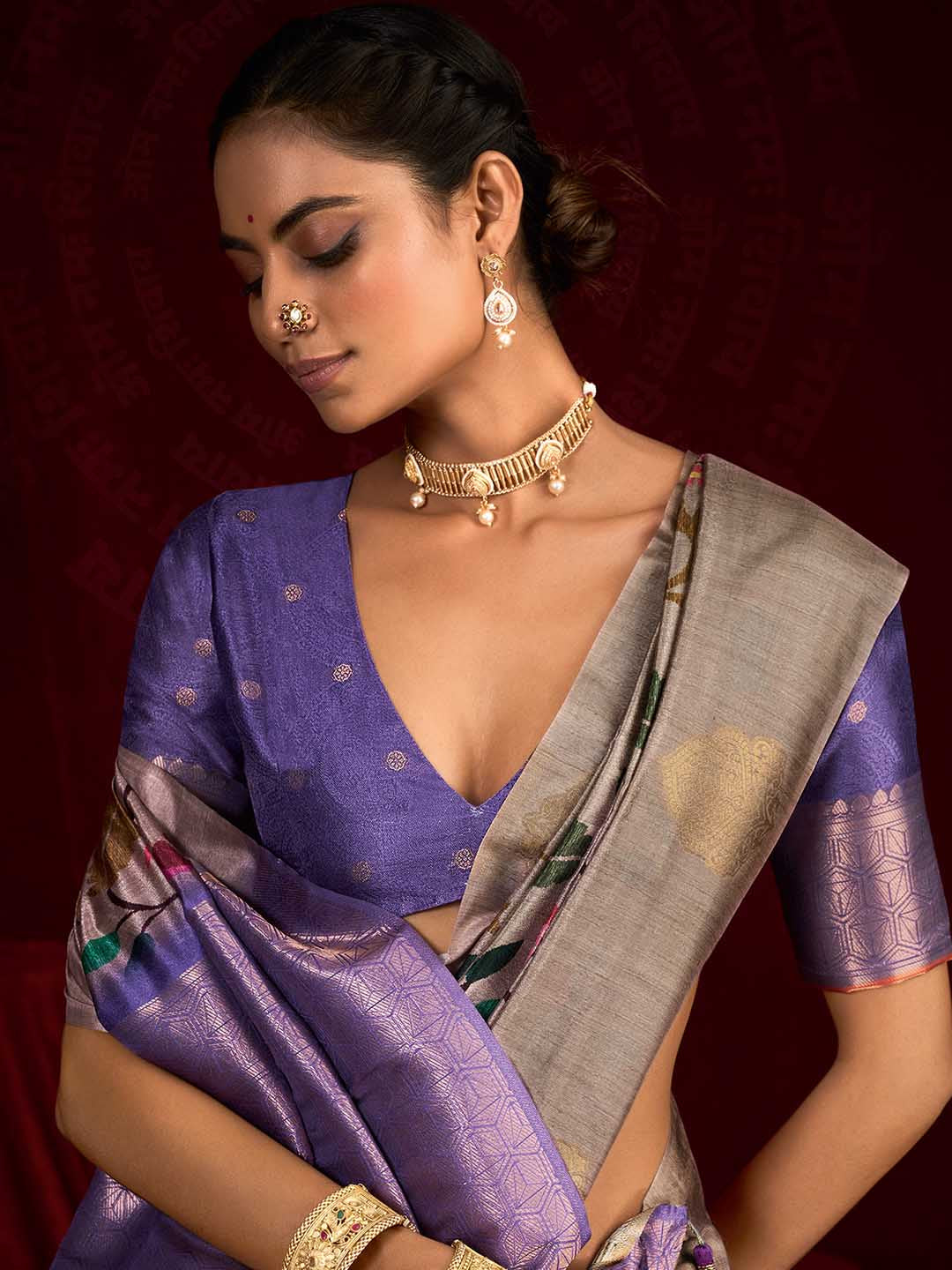 Woven Printed Art Silk Saree