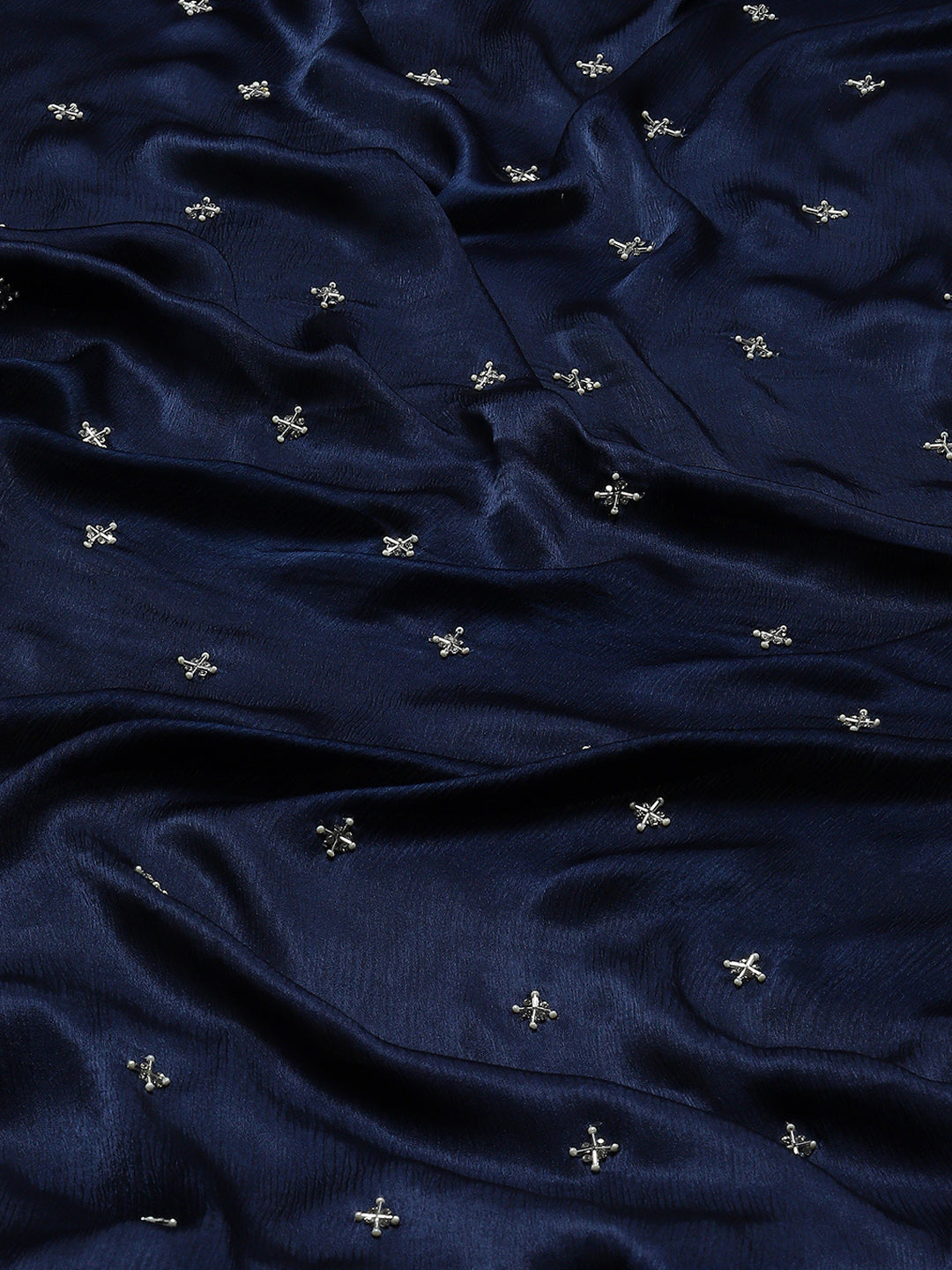 Hand Embroidery Chiffon Saree
