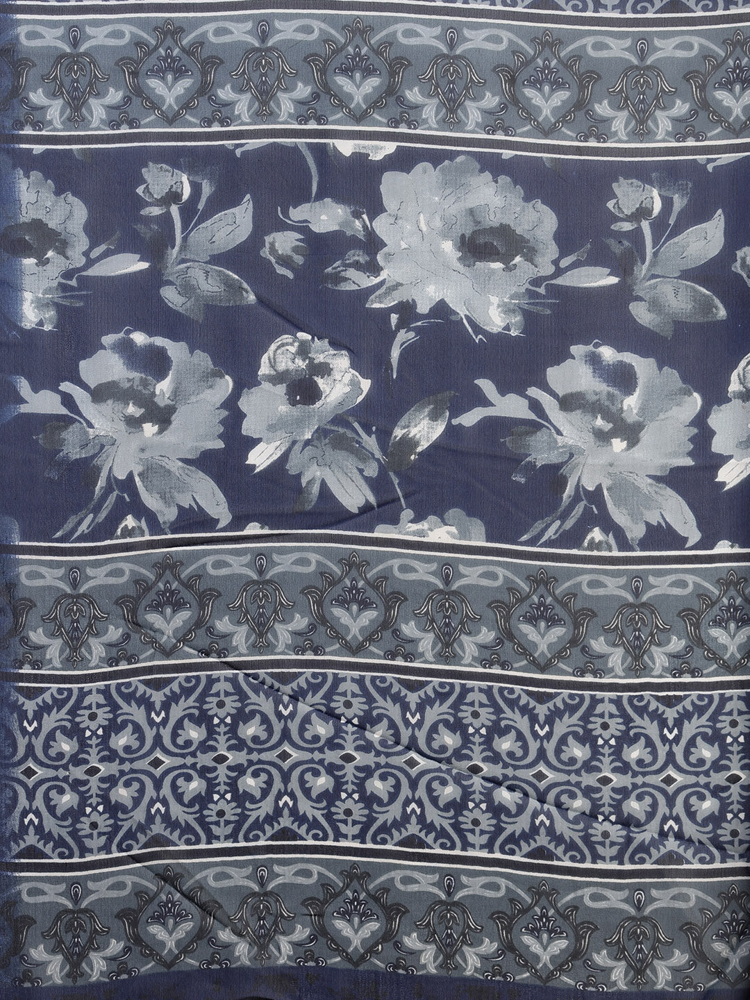Floral Printed Georgette Saree
