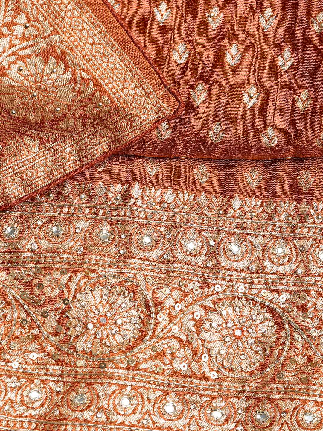 Banarasi Art Silk Unstitched Suit With Dupatta