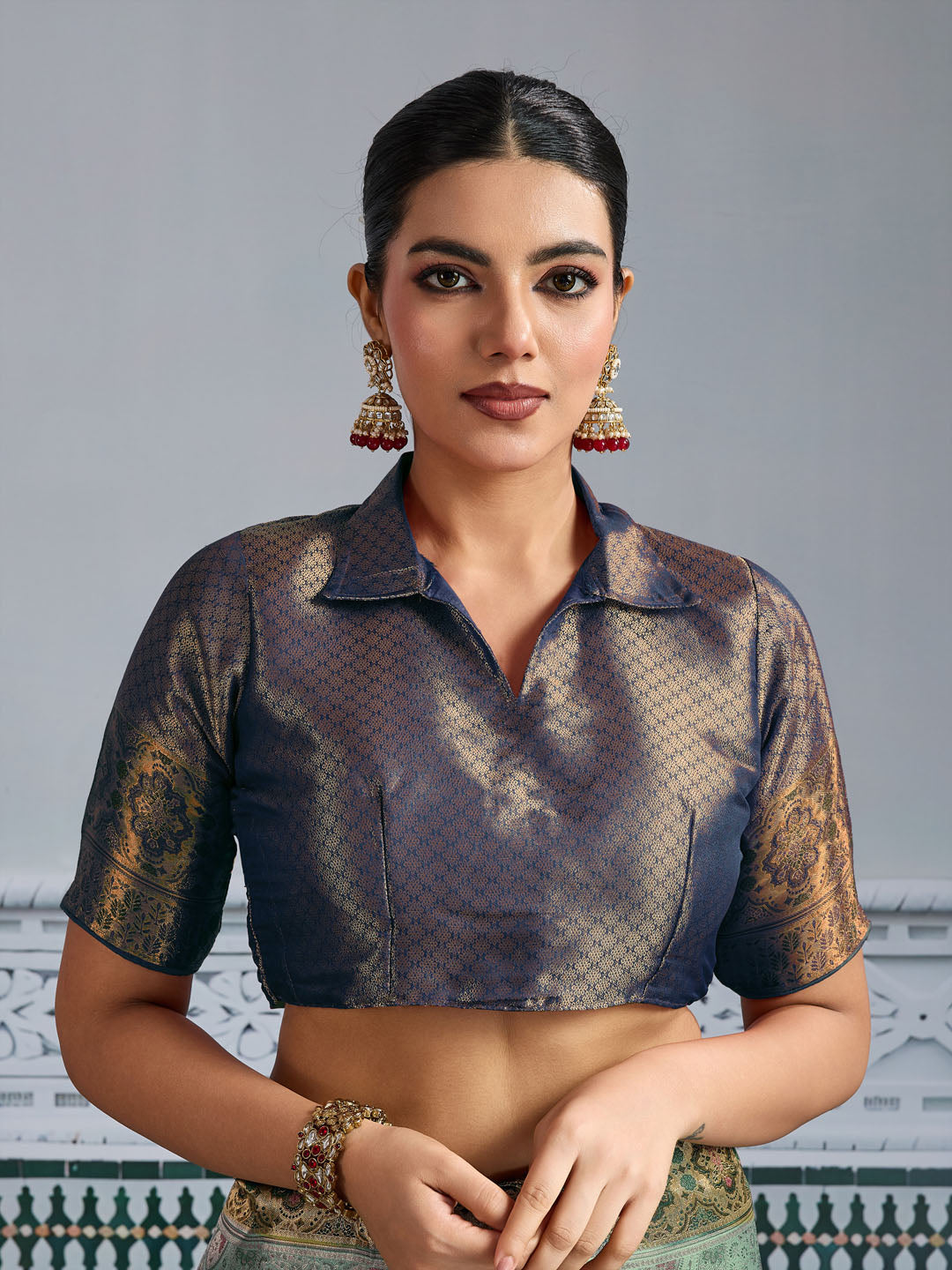 Woven Design Meenakari Kanjivaram Silk Saree