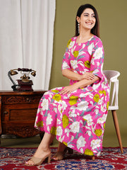 Printed Cotton Blend Kurta