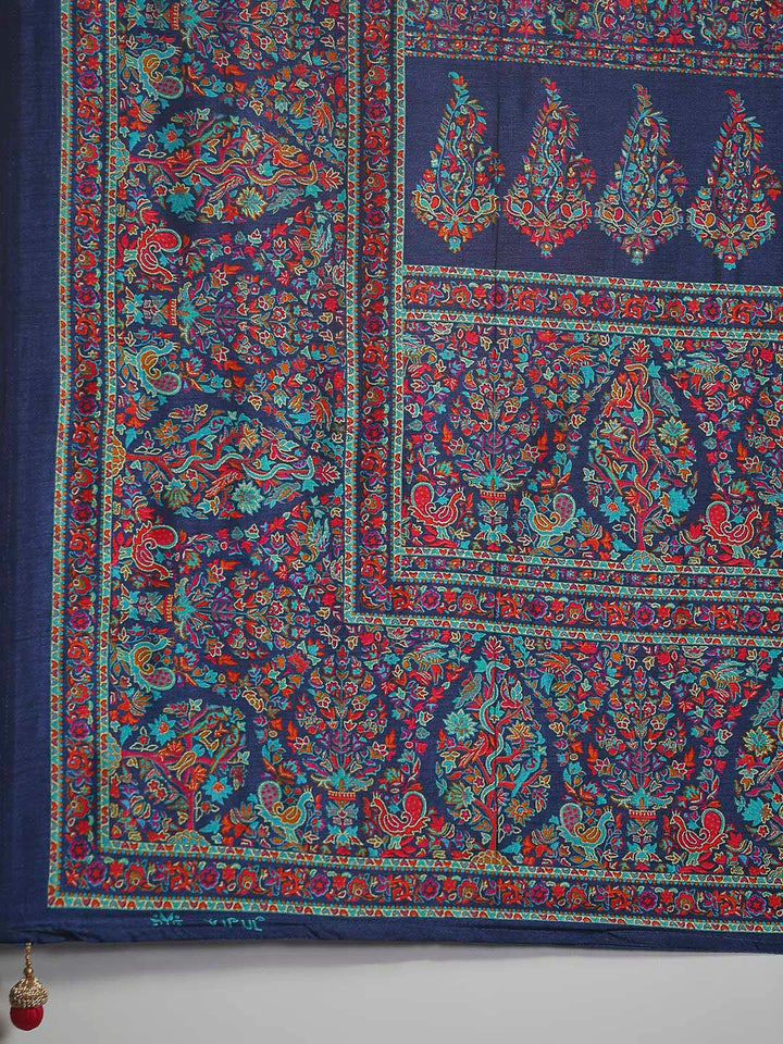 Digital Printed Art Silk Saree