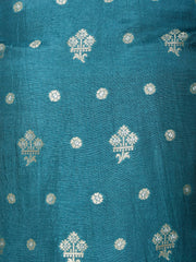 Ethnic Motifs Woven Chanderi Unstitched Suit Piece With Dupatta