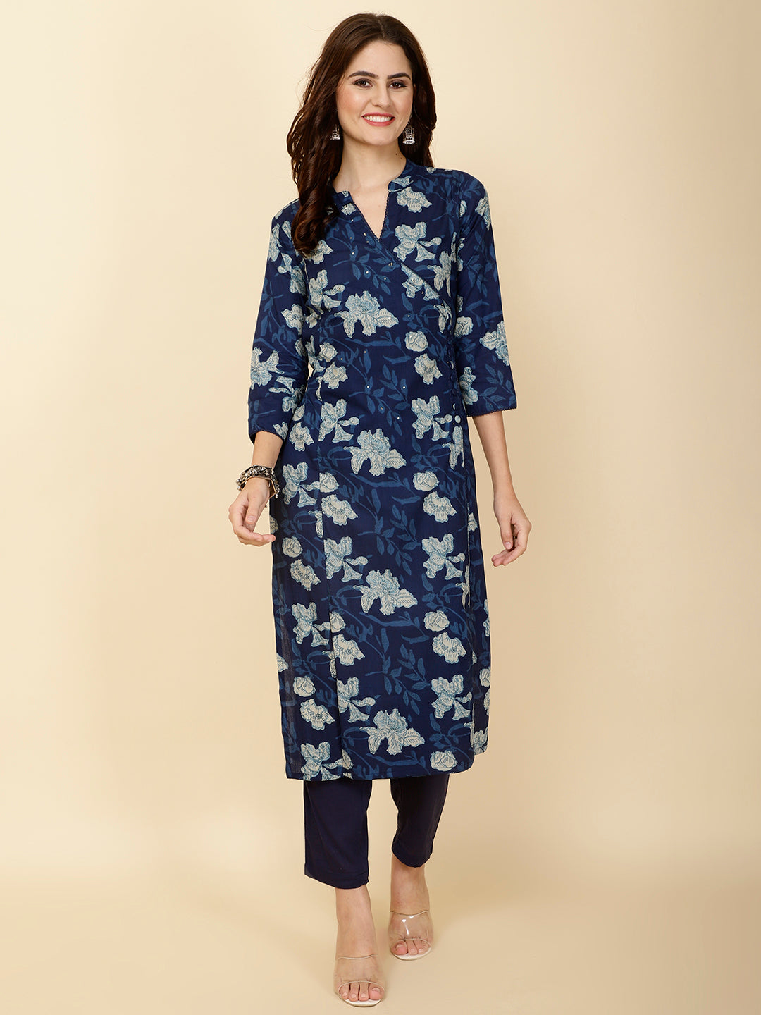 Printed Cotton Kurta Set