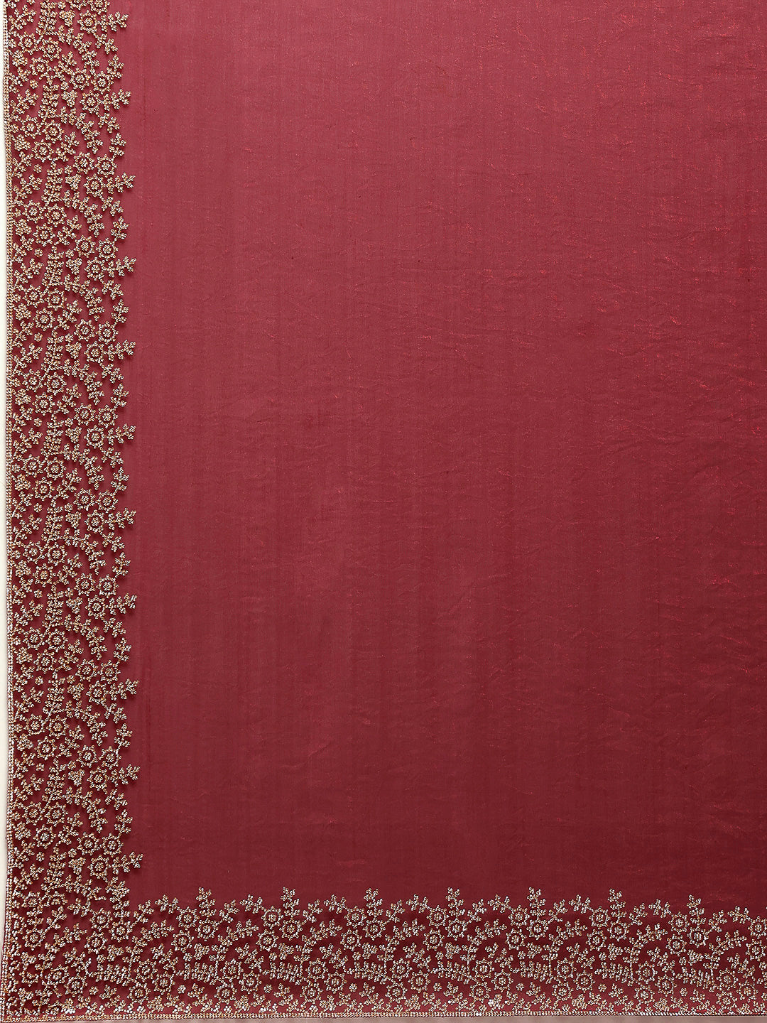 Stone Border Embellished Organza Saree