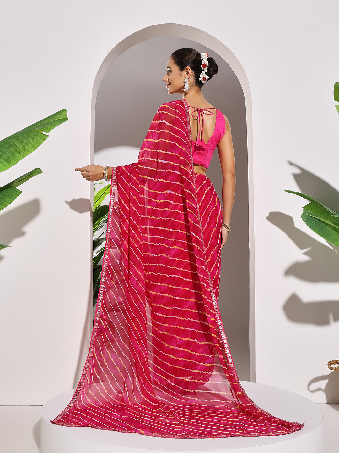 Printed Georgette Saree