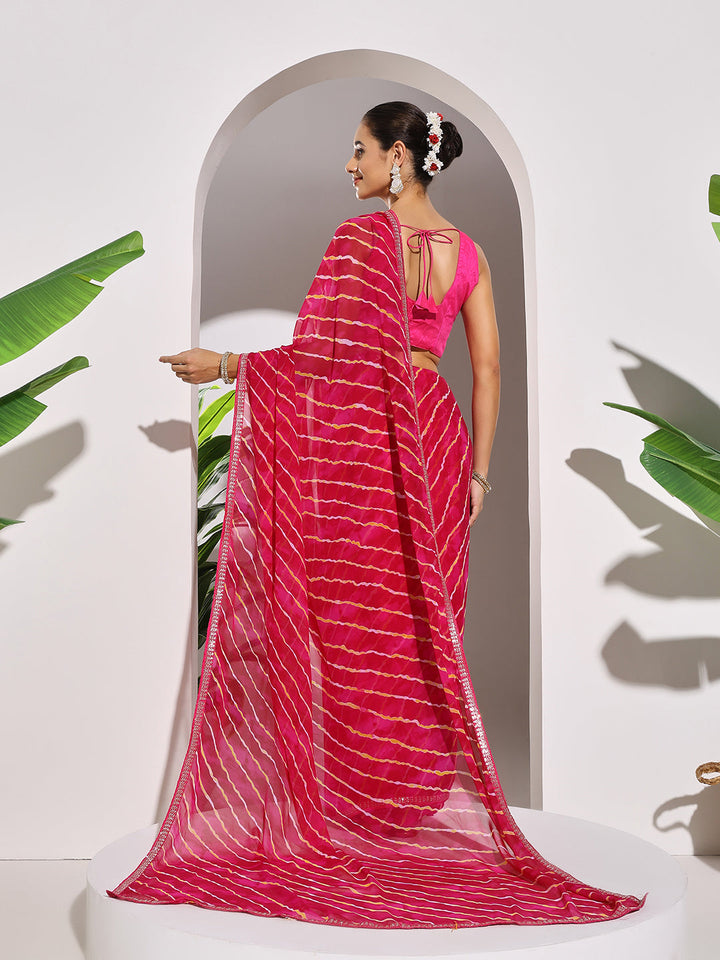 Printed Georgette Saree
