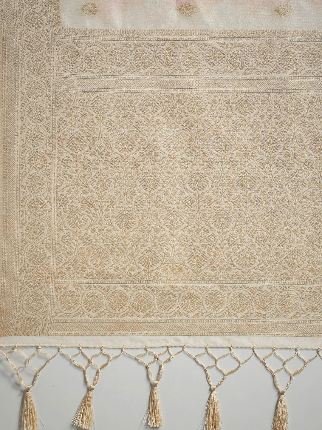 Floral Printed Tussar Saree