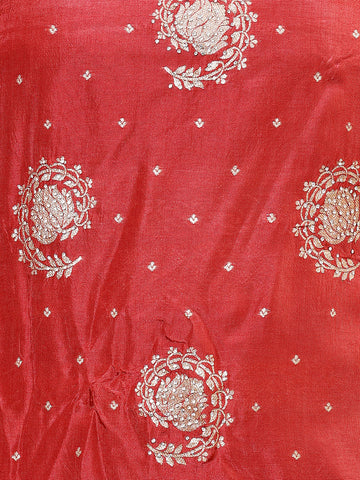 Woven Handloom Unstitched Suit Piece With Dupatta