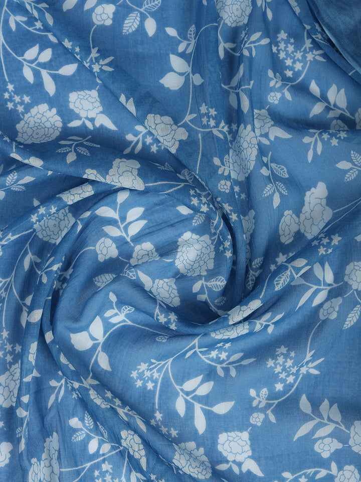 Printed Cotton Blend Kurta With Pant &amp; Dupatta