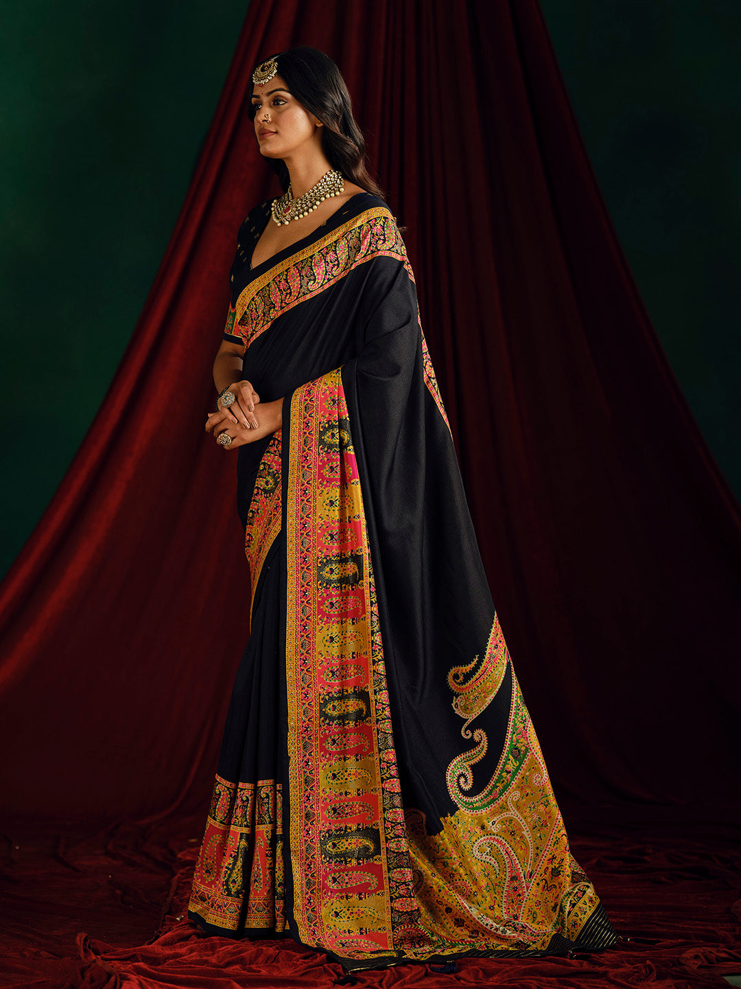 Plain Art Silk Saree