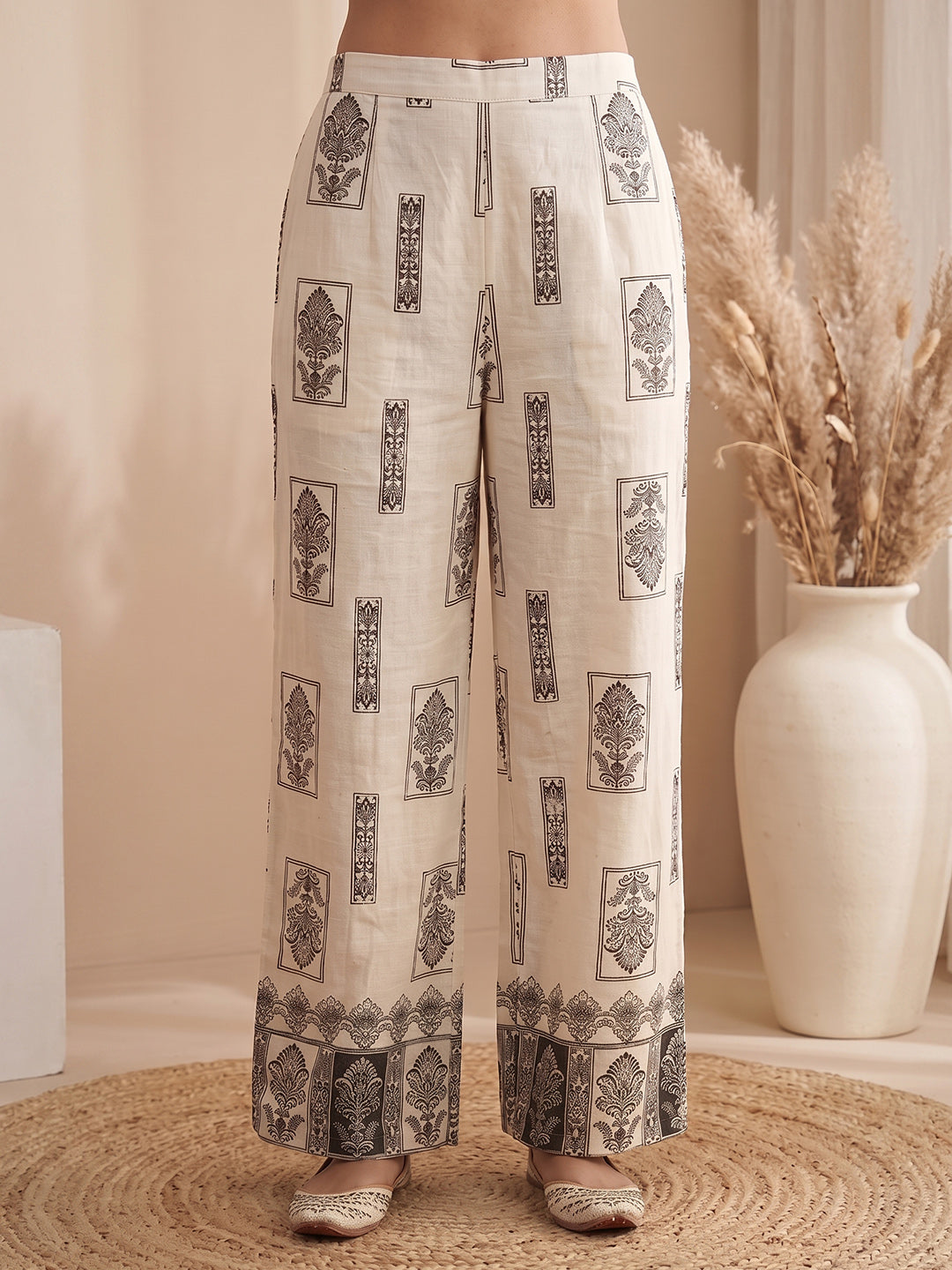 Embroidery Cotton Blend Kurta Set