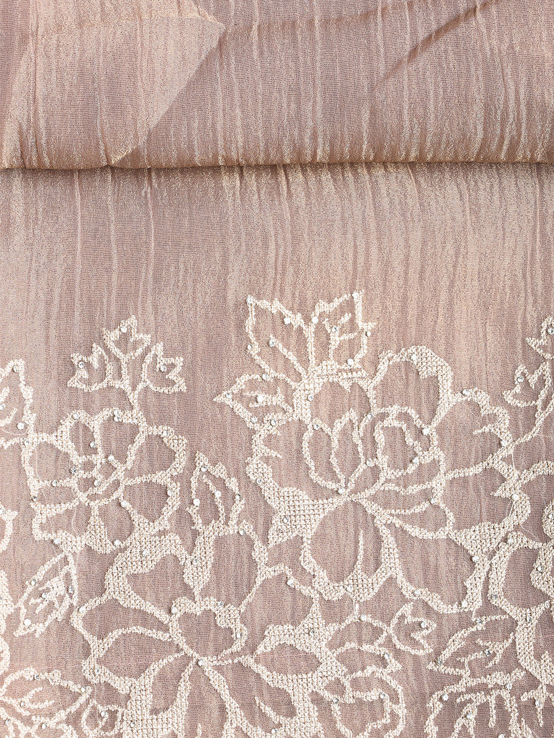 Embroidered Tissue Unstitched Suit With Dupatta