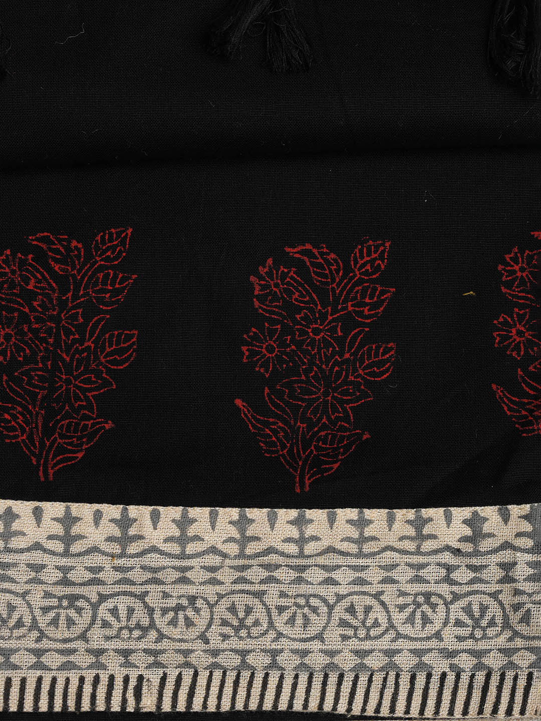 Neck Embroidered Cotton Blend Unstitched Suit With Dupatta