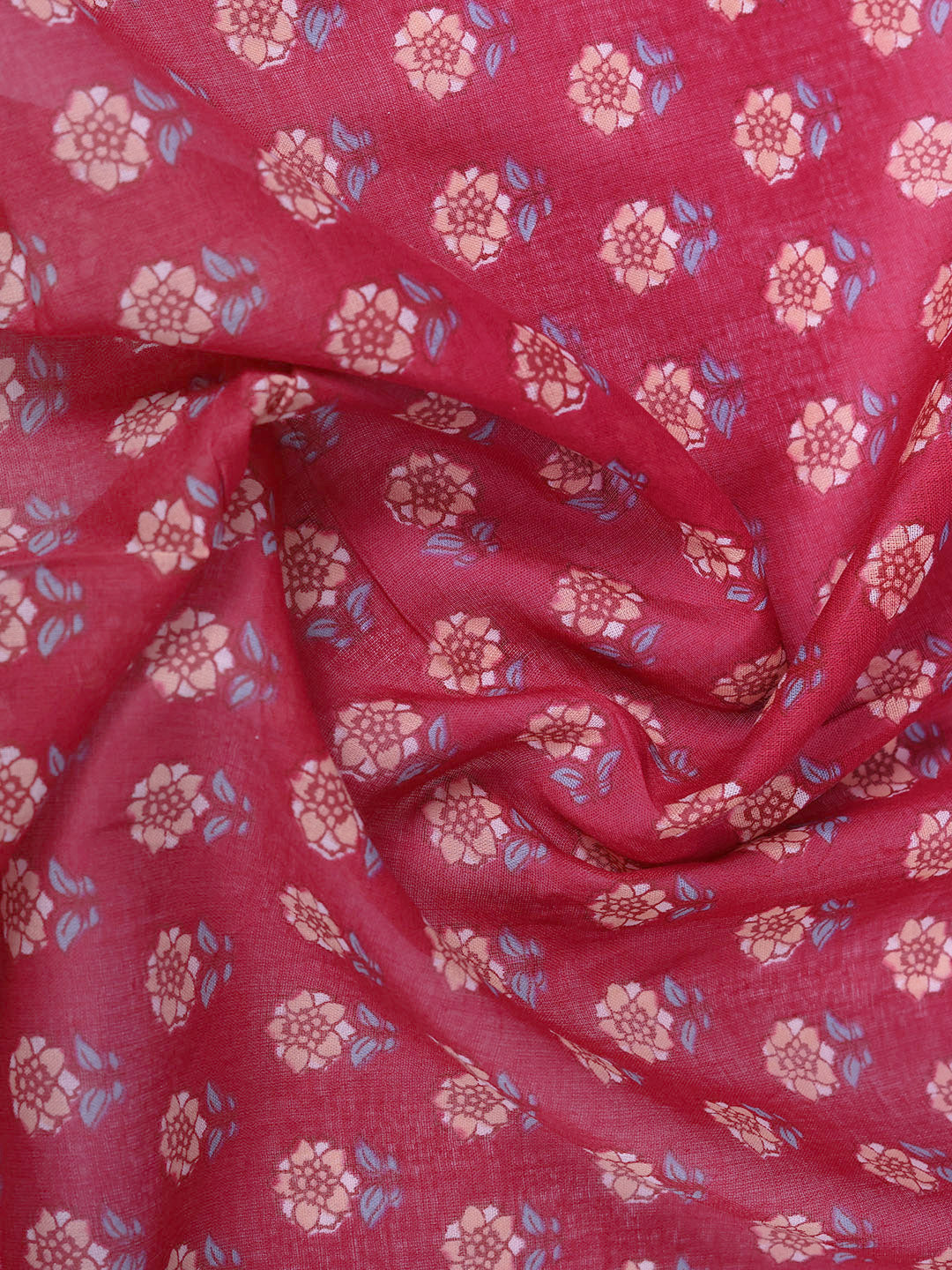 Printed Cotton Blend Kurta With Pant &amp; Dupatta