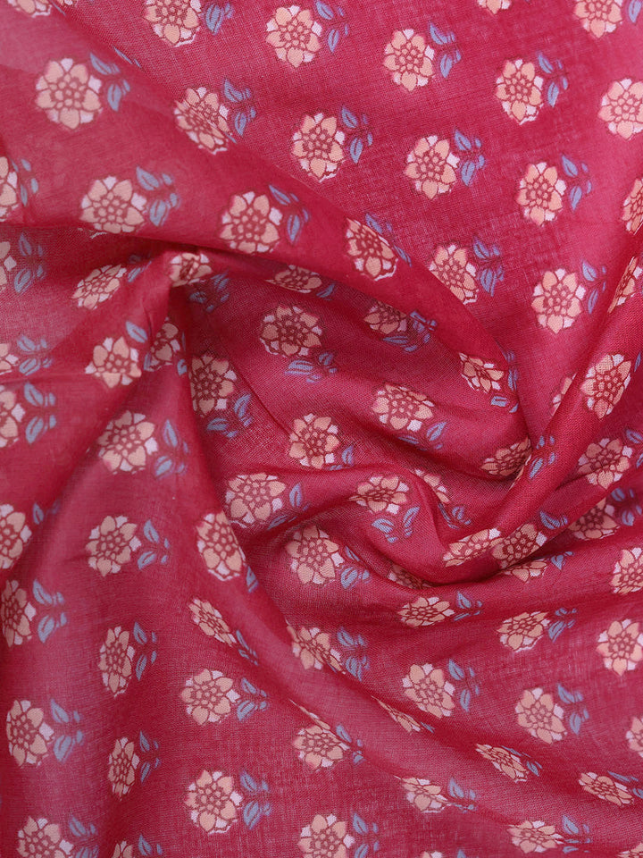 Printed Cotton Blend Kurta With Pant &amp; Dupatta