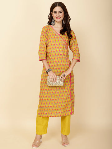 Printed Cotton Kurta Set