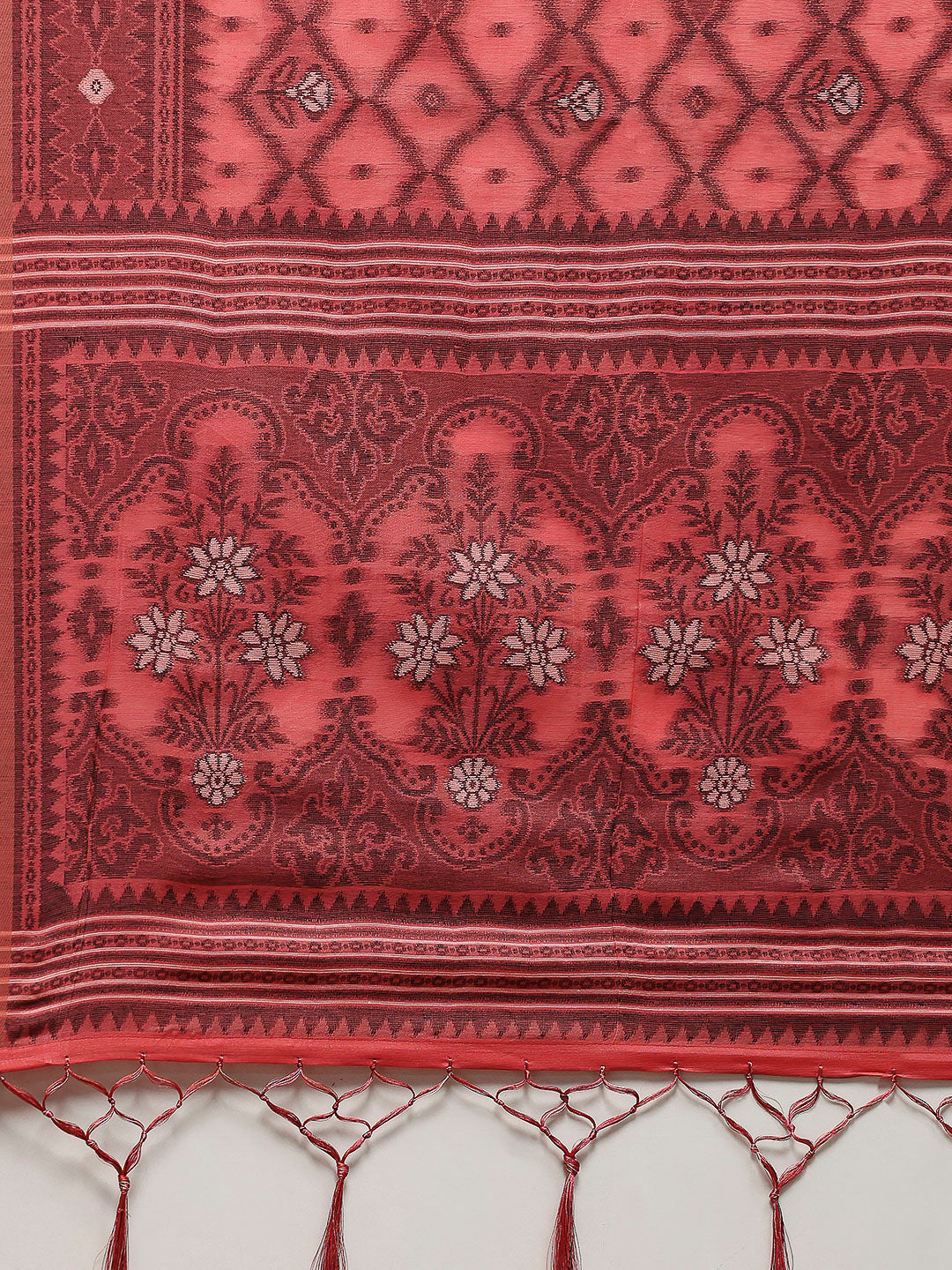 Resham Booti Woven Cotton Blend Saree