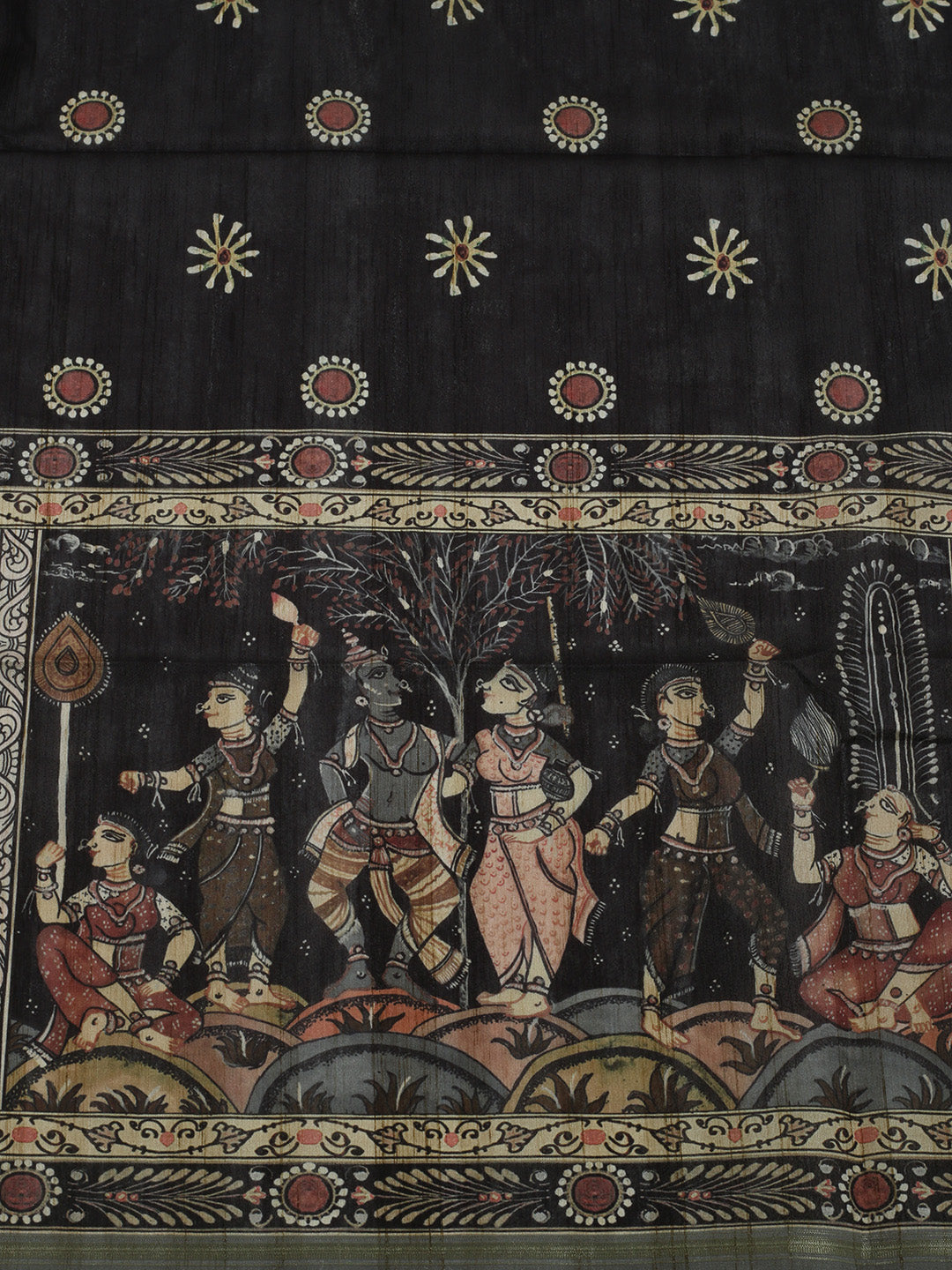 Printed Tussar Saree