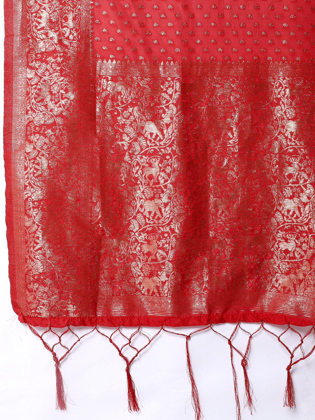 Zaari Jaal Crepe Saree