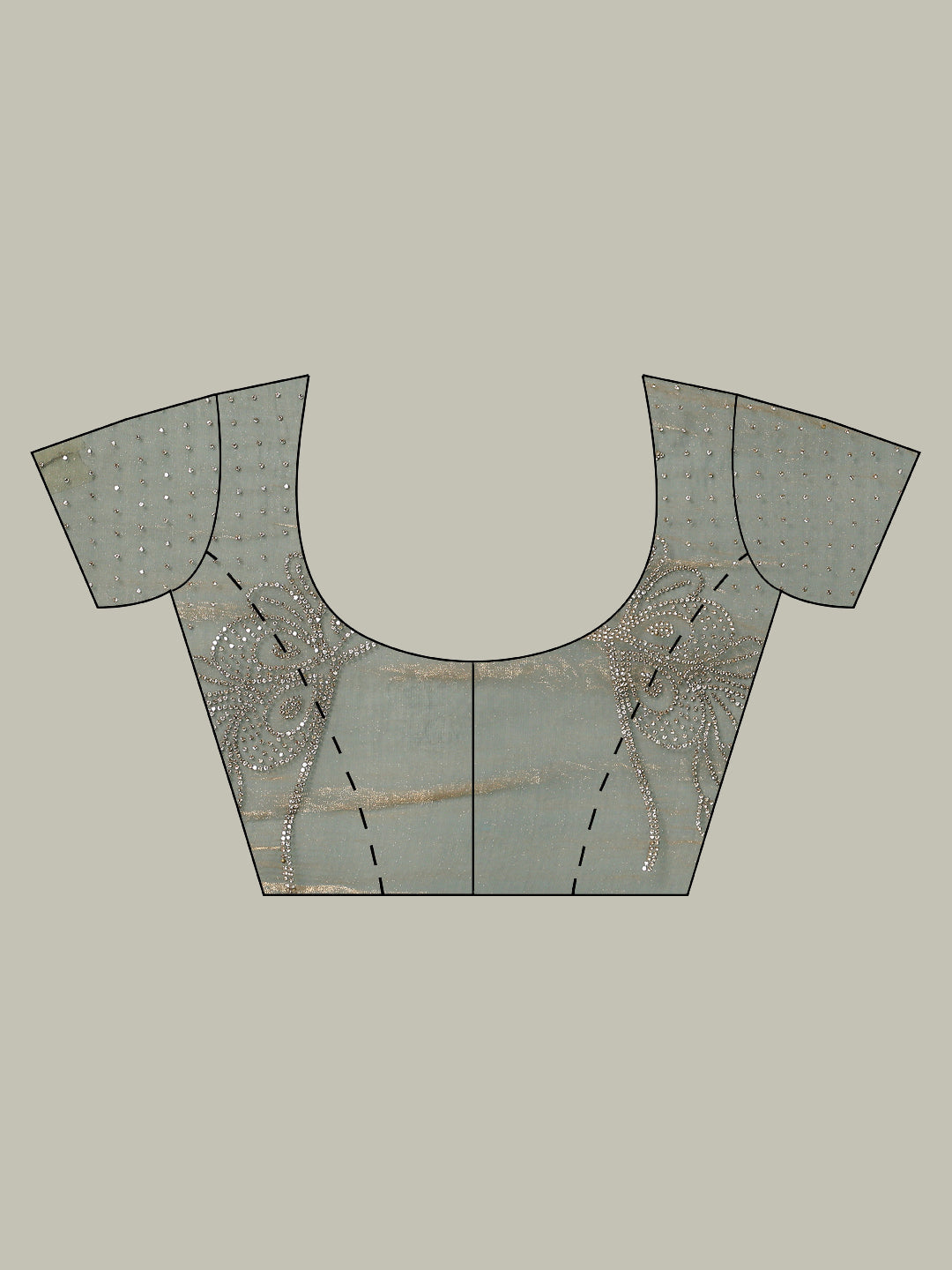 Stone Work Embellished Tissue Saree