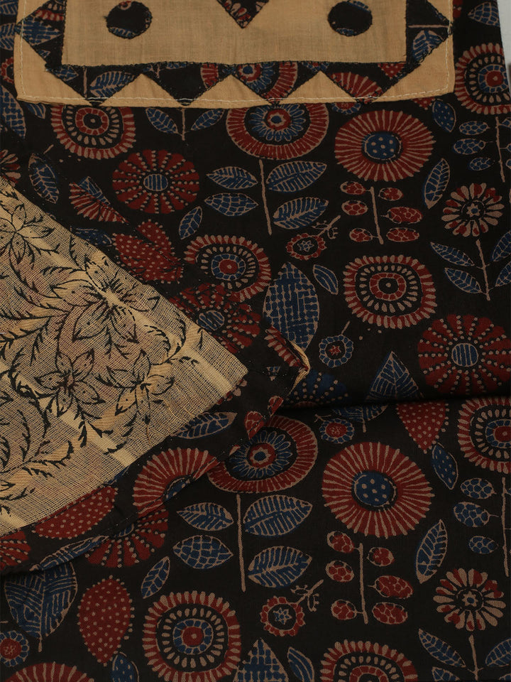 Printed Cotton Unstitched Suits Printed Suit With Pant &amp; Dupatta