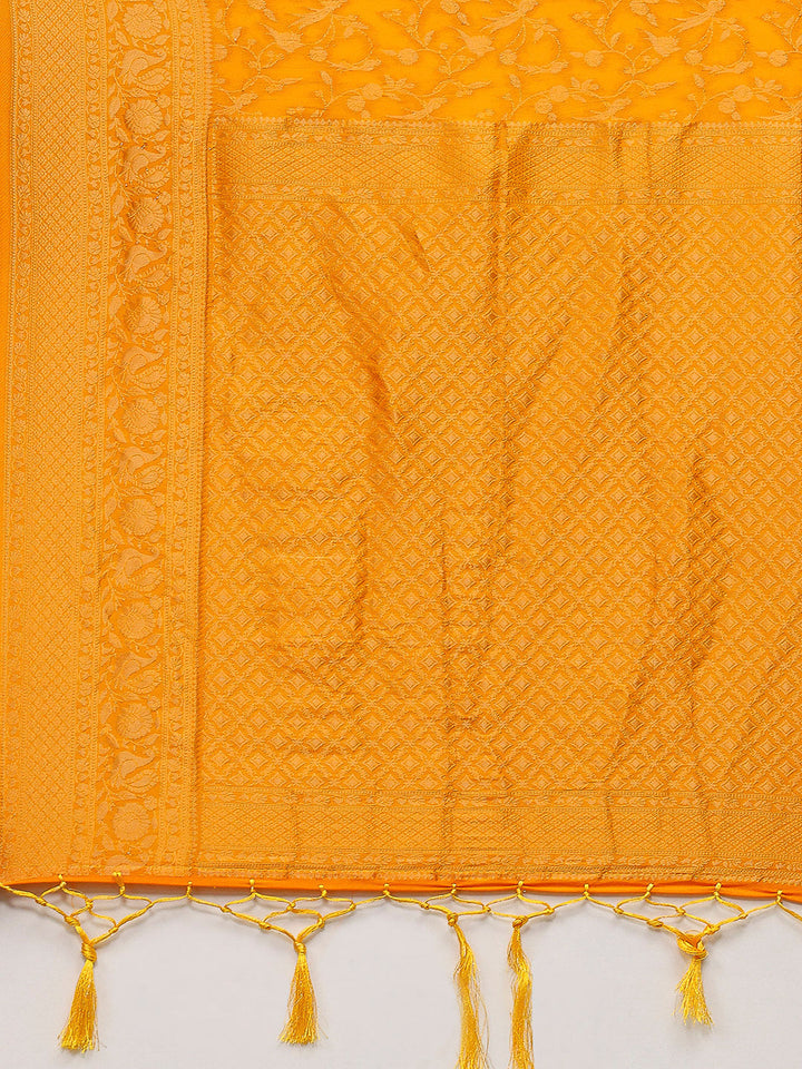 Zaari Jaal Crepe Saree