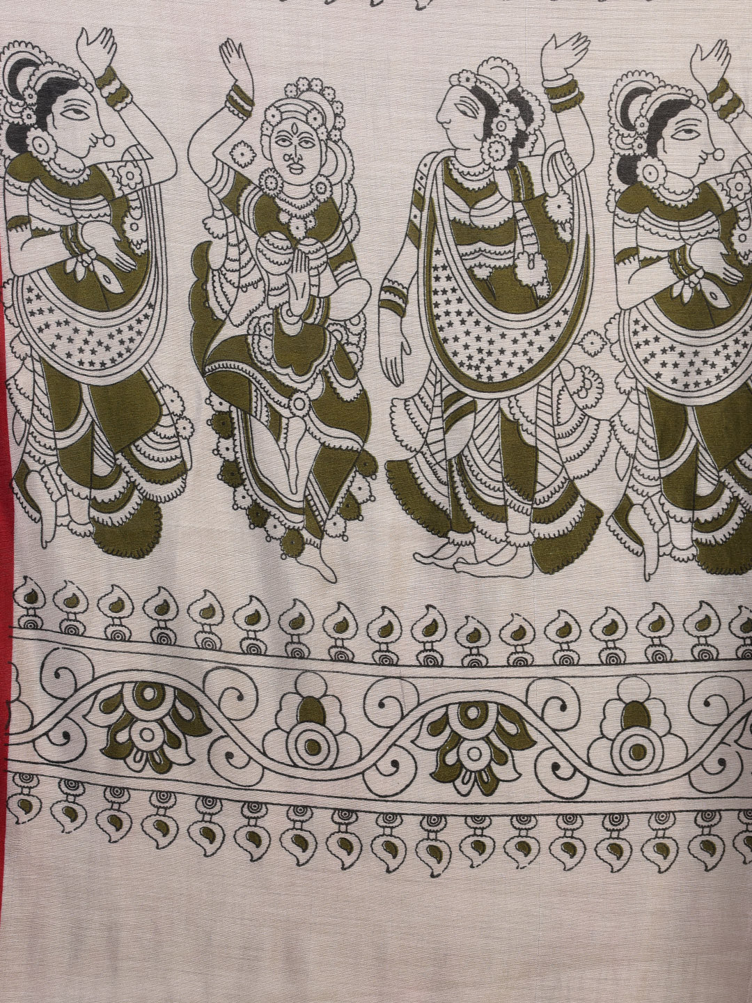 Floral Printed Art Silk Saree