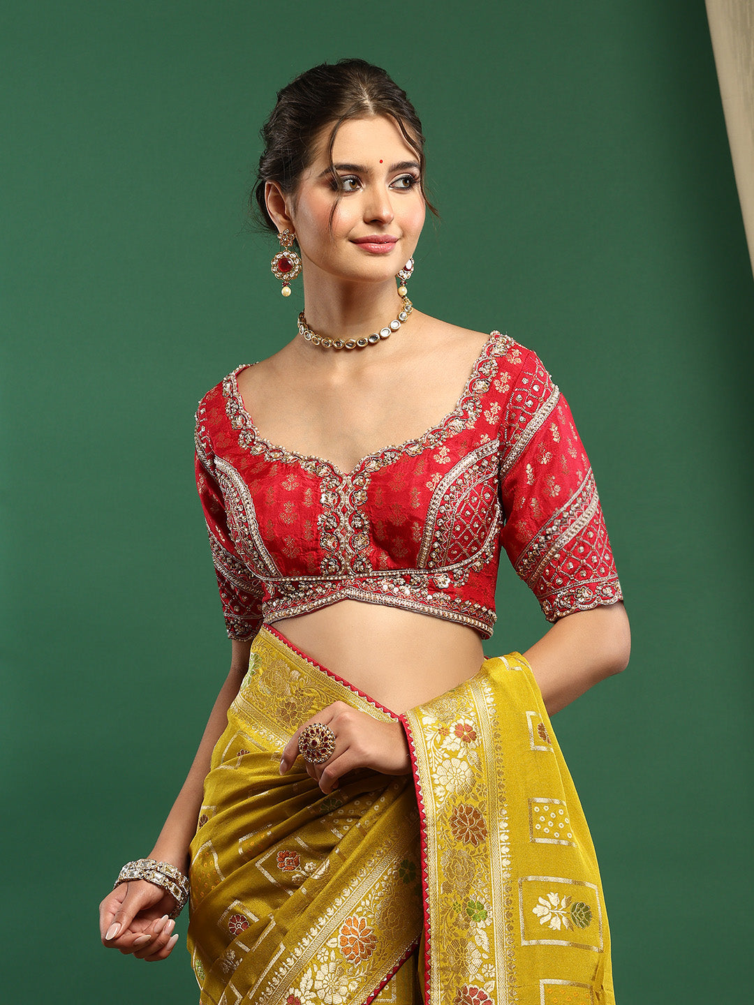 Embroidered Banarasi Saree