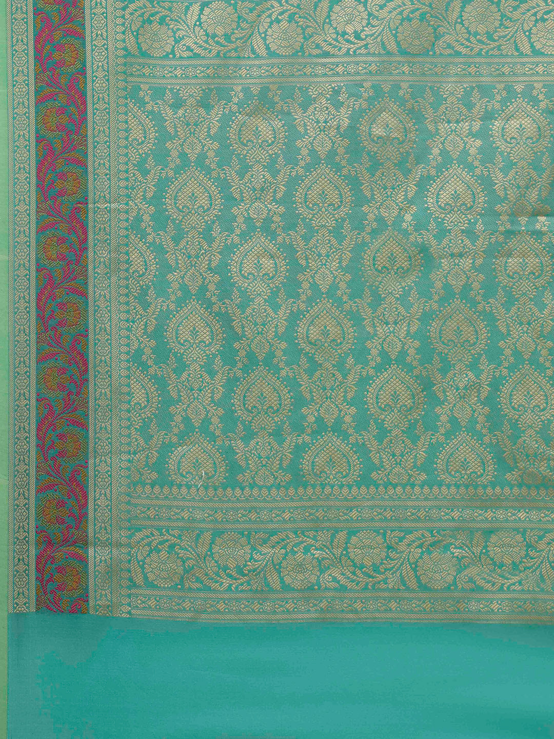 Resham Embroidered Cotton Blend Woven Saree