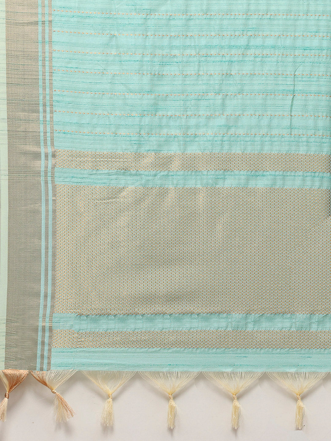 Embroidered Border Booti Art Silk Saree