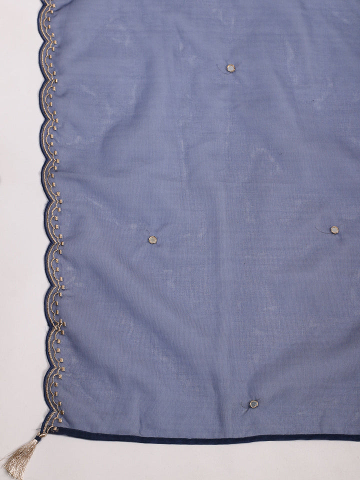 Banarasi Weave Art Silk Kurta With Pants &amp; Dupatta