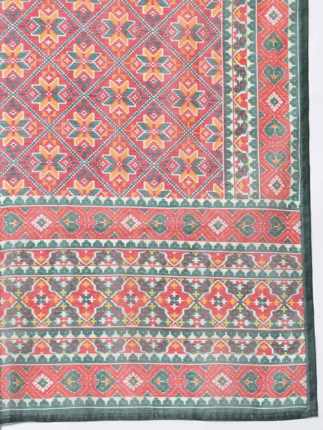 Digital Printed Art Silk Saree