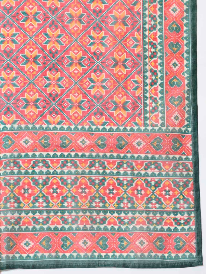 Digital Printed Art Silk Saree