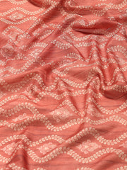 Digital Printed Tussar Woven Saree