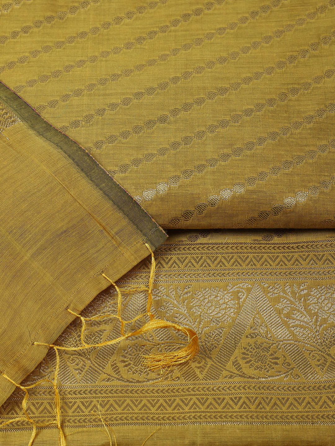 Woven Design Chanderi Unstitched Suit With Pant &amp; Dupatta